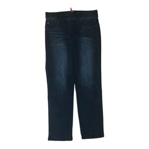 SPANX  PULL ON VINTAGE  BLACK STRAIGHT JEAN SIZE Medium